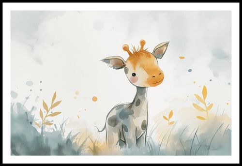 Plakat 86,4x56,8cm Mała Żyrafka na Arena.pl