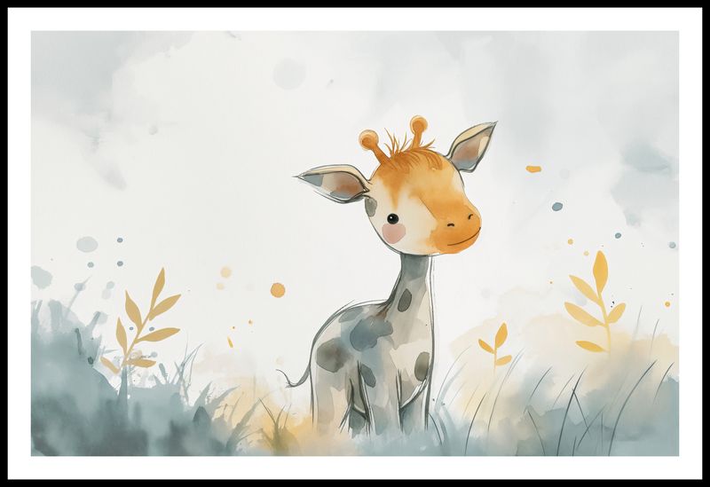 Plakat 86,4x56,8cm Mała Żyrafka zdjęcie 3