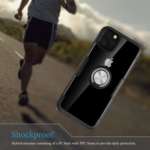 Etui Pancerne Clear Carbon Ring Iphone 11 Czarne na Arena.pl