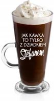 Szklanka latte z grawerem PREZENT dla dziadka