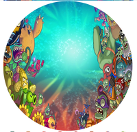 Opłatek na tort Plants of Zombie