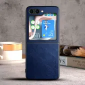 Etui AIORIA Vintage LEATHER do Samsung Galaxy Flip 5 niebieski