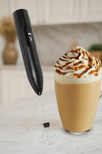 SPIENIACZ DO MLEKA KAWY MINI MIKSER ELEKTRYCZNY RĘCZNY UBIJAK 3w1 USB na Arena.pl