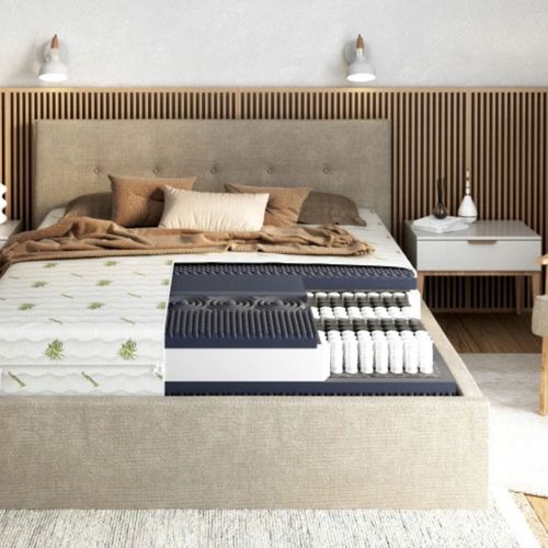 Materac sprężynowy NASĄCZONY ALOESEM 90 x 200 x 23cm H3, H4 MASUJĄCY PROFIL na Arena.pl