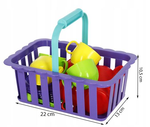 Koszyk z naczyniami, KOLOR RÓŻOWY na Arena.pl