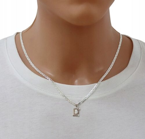 SREBRNY PEŁNY ŁAŃCUSZEK MĘSKI GUCCI Z ZAWIESZKĄ PR. 925 + GRAWER GRATIS na Arena.pl