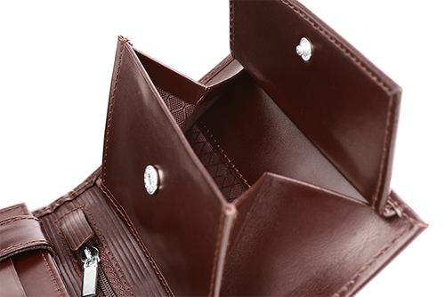 Skórzany portfel męski KEMER VOOC PPM4 Brązowy na Arena.pl