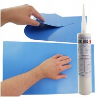 Klej polimerowy do basenów pontonów Duża łata 50x27cm Odtłuszczacz