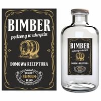 ETYKIETY na BIMBER NAKLEJKI samoprzylepne WODOODPORNE 54 SZT.