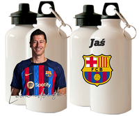 Bidon Kylian Lewandowski Barcelona z autografem +imię