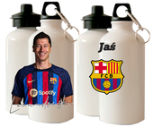 Bidon Kylian Lewandowski Barcelona z autografem +imię