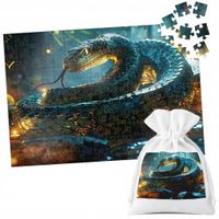 PUZZLE TRADYCYJNE - ZWIERZĘTA WĄŻ GADY - 96 el
