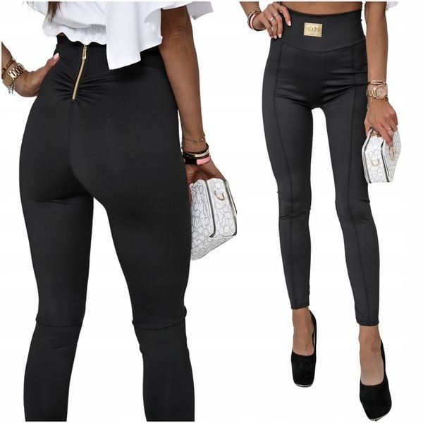 ELEGANCKIE SOPASOWANE LEGGINSY Z ZAMKIEM LAURE! WZ.2 zdjęcie 1