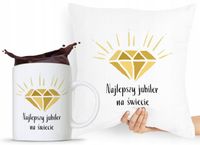 Zestaw Poduszka + Kubek Dla Jubilera Prezent Z Nadrukiem Ze Zdjęciem
