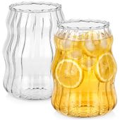 2x Szklanki do Napojów Wody Soku Duże Zestaw Komplet Szklanek 580 ml