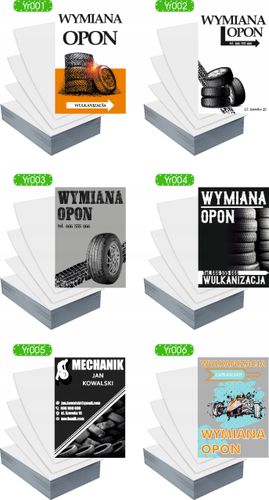 Ulotki A4 1000szt reklamowe firmowe dużo wzorów AUTO SERWIS TWOJE LOGO na Arena.pl