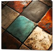 Obraz 100x100cm Ceramiczna Kompozycja