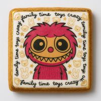 CIASTKO LUKROWANE HALLOWEEN NO.3 ROZ.S PION RĘCZNIE ROBIONE