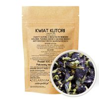 Klitoria ternateńska HERBATKA NIEBIESKA Butterfly Tea CAŁE DUŻE KWIATY 50g