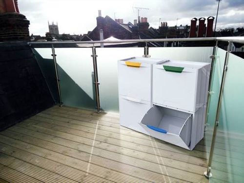 Kosz do segregacji Ecocubes 22 l biały na Arena.pl