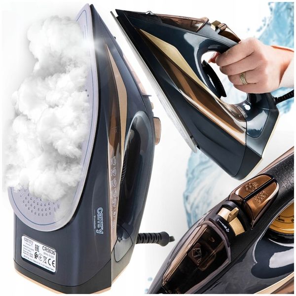 Mocne Żelazko Parowe 3400W Strażak Anti-Calc Anti Drip Prasowanie w Pionie zdjęcie 1