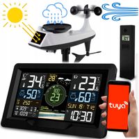 Stacja pogody profesjonalna PROGNOZA pogodowa WI-FI SOLAR APLIKACJA WIATR