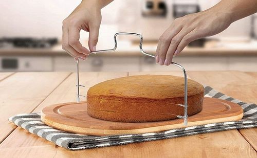 NÓŻ STRUNOWY 2SZT DO CIĘCIA BISZKOPTU CIASTA TORTU na Arena.pl