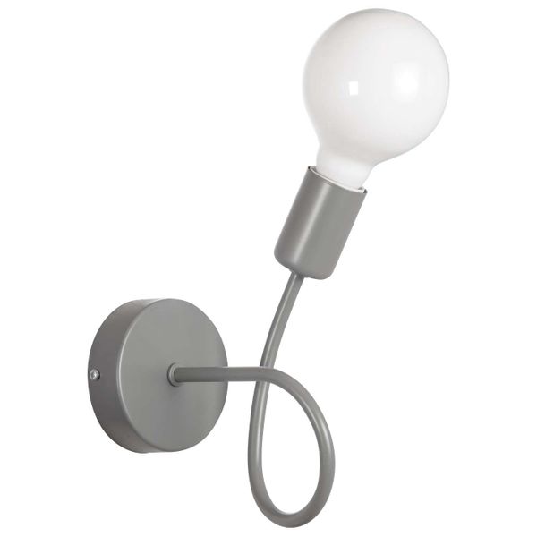 Kinkiet ścienny supeł VEN K-LOOP/1 GR industrialna szary zdjęcie 1