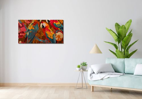 Obraz 100x50cm Kolorowe Ary na Arena.pl