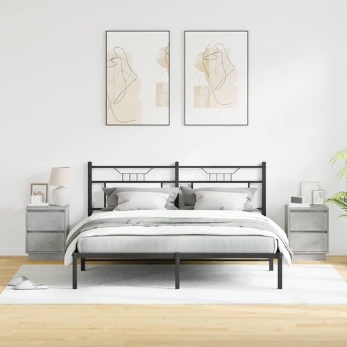 Szafka Nocna z szufladą 2 pcs Betonowy szary 39 x 34.5 x 50 cm na Arena.pl