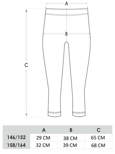 Legginsy dziewczęce getry 3/4 z lampasem w panterkę 146-152 YOCLUB na Arena.pl