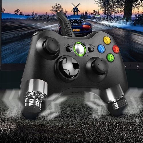 Kontroler USB Gamepad do konsoli Xbox 360/PC Win7, joystick z kablem na Arena.pl