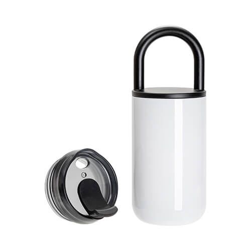 Przenośny kubek 400 ml do sublimacji - biały zdjęcie 2
