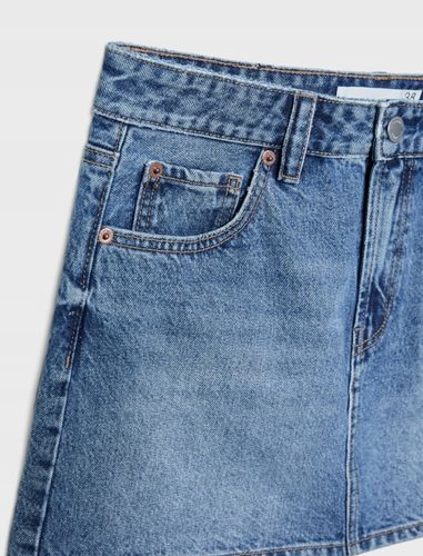 STRADIVARIUS D60 Mini spódniczka jeansowa 38 na Arena.pl