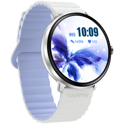 CANYON Smartwatch Jacky SW-69 Biało - Niebieski na Arena.pl