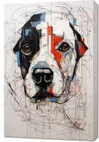 Obraz 60x90cm Przyrysowany Psiak