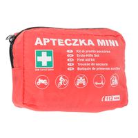 Apteczka Mini DIN 13167 z ustnikiem, czerwona