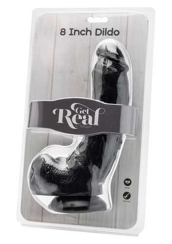 dildo 8 inch with balls black na Arena.pl