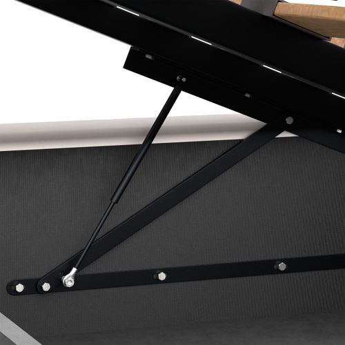 ŁÓŻKO TAPICEROWANE DO SYPIALNI 180x200 ŁÓŻKO PODWÓJNE Z POJEMNIKIEM KREMOWE na Arena.pl