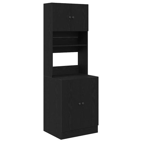 Szafka kuchenna z półką z drzwiami Czarny dąb 60 x 50 x 180 cm na Arena.pl