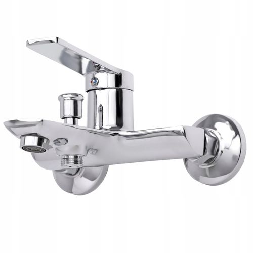 Bateria wannowa z prysznicem i wężem ścienna kran do wanny prysznic YOKA na Arena.pl