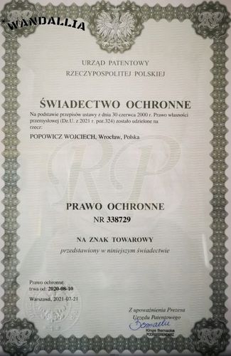 WANDALLIA Spinki do mankietów SP-MN-190 Kwadratowe Srebrne Stylowe Ślubne na Arena.pl