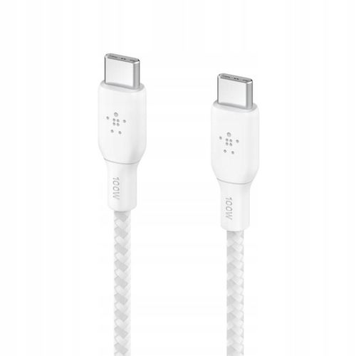 Belkin - Kabel Boost - USB-C do USB-C PD, 5A 100W, z oplotem nylonowym, 2 m na Arena.pl