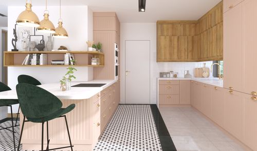 KUCHNIA KLASYCZNA KU-DZ80 Szafka 80 cm dolna fronty MDF frezowane na Arena.pl