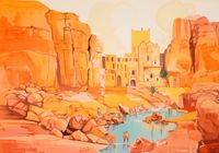 Plakat 66,5x46,5cm Ruiny pod Słońcem