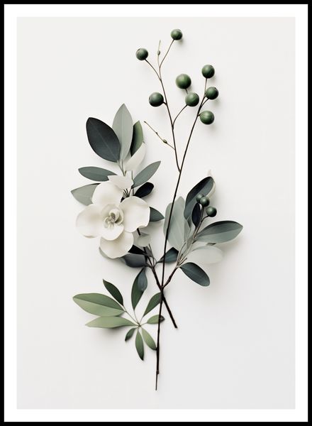 Plakat 67,5x95cm Papierowy Kwiat zdjęcie 3