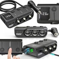 Rozdzielacz Gniazda Zapalniczki Ładowarka Samochodowa USB-C PD USB QC 120W