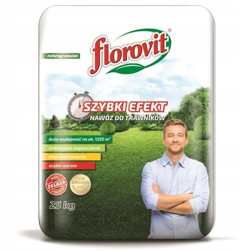 FLOROVIT Szybki Efekt 25kg NAWÓZ DO TRAWY TRAWNIKA NA TRAWNIK na Arena.pl