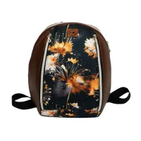 Dmuchawce Mały Plecak Młodzieżowy Kolor ekoskóry - Brązowy