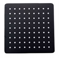 DESZCZOWNICA METALOWA KWADRATOWA SLIM 30 CM CZARNA